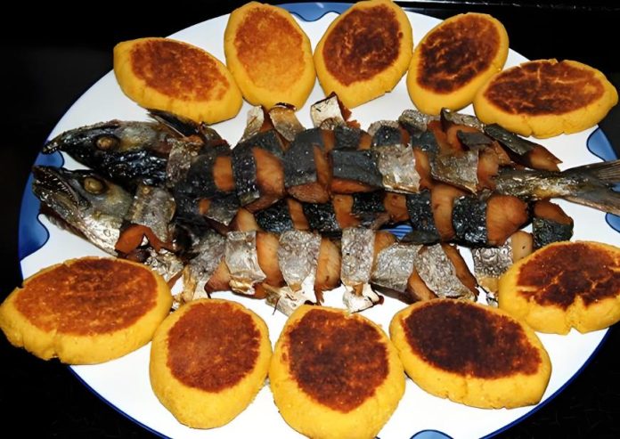 Salted Fish with Cornbread