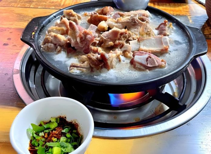Cured Pork Rib Hotpot
