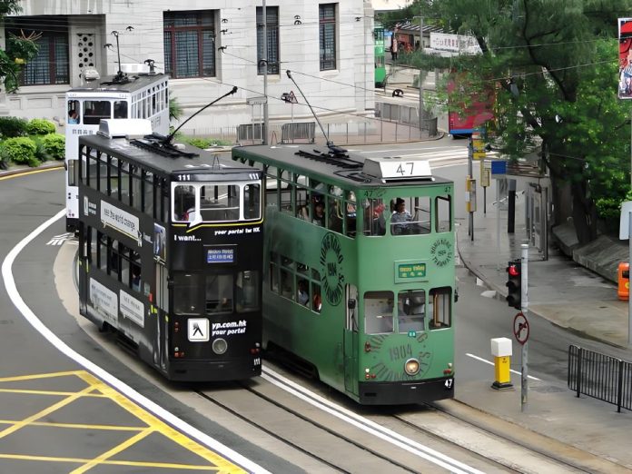 Tram Ride in Hong Kong