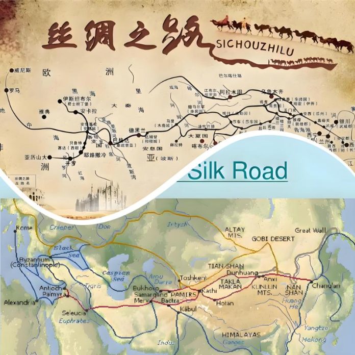 The ancient city wall of Xi'an, the starting point of the Silk Road
